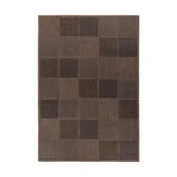 Flachwebteppich Splash 400 Braun/Grau, 120x170 cm