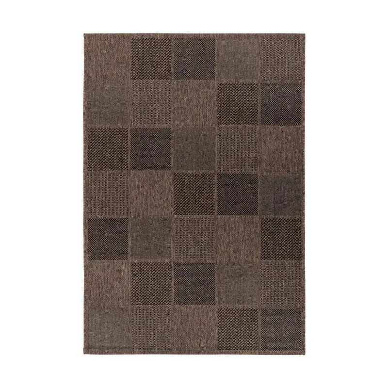 Flachwebteppich Splash 400 Braun/Grau, 120x170 cm