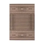 M&ouml;belix Flachwebteppich Splash 225 Braun/Creme, 200x290 cm