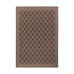 Flachwebteppich Splash 300 Braun/Creme, 160x230 cm