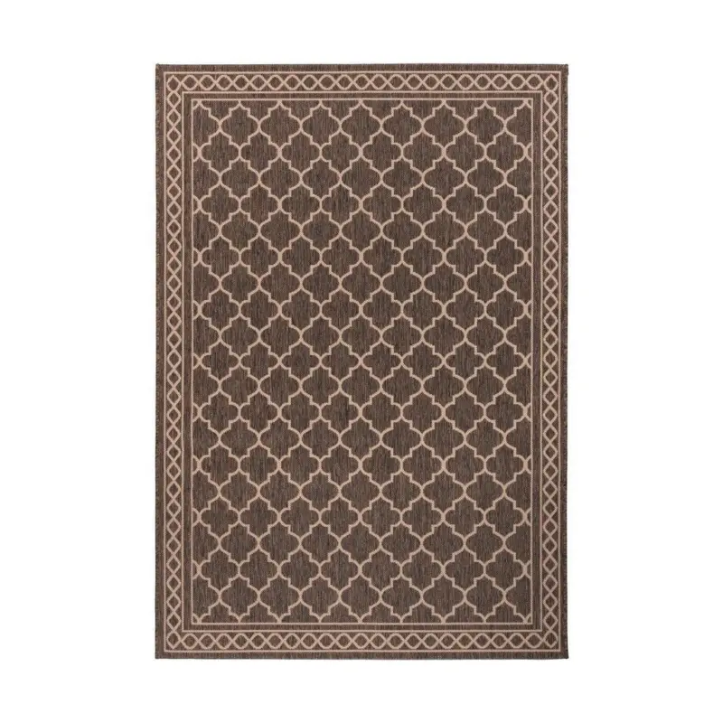 Flachwebteppich Splash 300 Braun/Creme, 160x230 cm