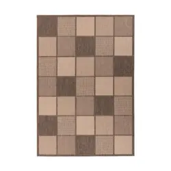 Flachwebteppich Splash 400 Braun/Creme, 200x290 cm