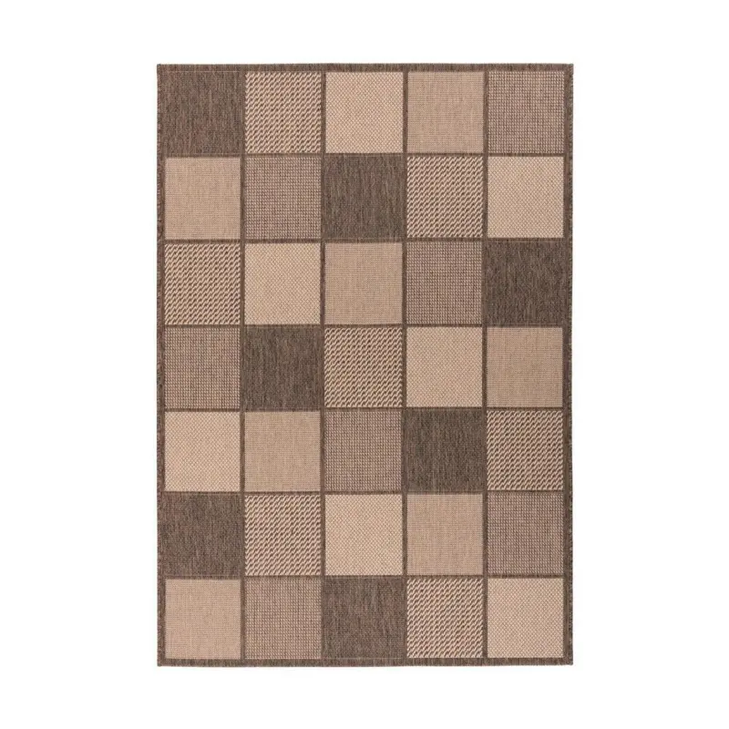 Flachwebteppich Splash 400 Braun/Creme, 200x290 cm