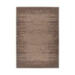 M&ouml;belix Flachwebteppich Splash 600 Braun/creme, 160x230 Cm