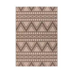 Flachwebteppich Splash 500 Braun/Creme, 120x170 cm