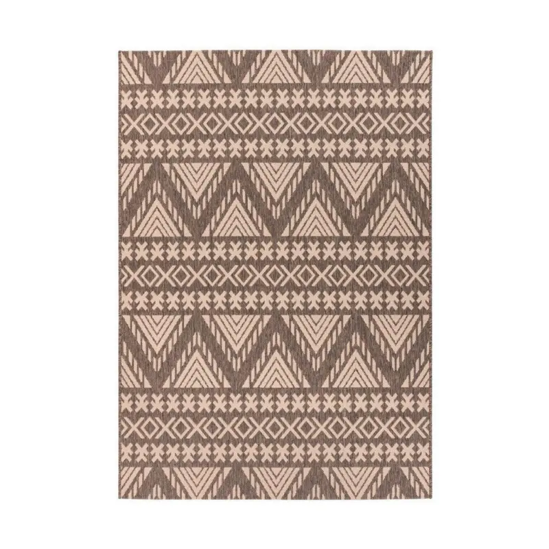 Flachwebteppich Splash 500 Braun/Creme, 120x170 cm