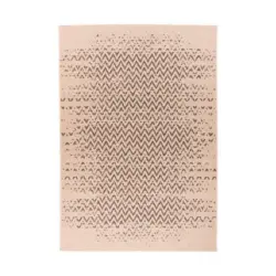 Flachwebteppich Splash 600 Braun/Creme, 200x290 cm