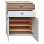 M&ouml;belix Schuhschrank Fresno Wei&szlig;/eiche Artisan, B: 80 Cm