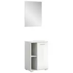 Möbelix Garderobe Prego Weiß Hochglanz Inkl. Einlegeböden, B: 55 Cm