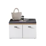 Möbelix Garderobenbank Fresno Weiß/eiche Artisan, B: 80 Cm