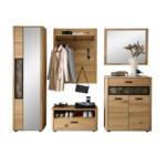 Möbelix Garderobe Montana Schwarz/Wildeiche, B: 270 cm