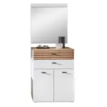 Möbelix Garderobe Fresno Weiß/eiche Artisan, B: 175 Cm