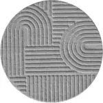 M&ouml;belix Hochflorteppich Art 200 X 200 1121 Silver