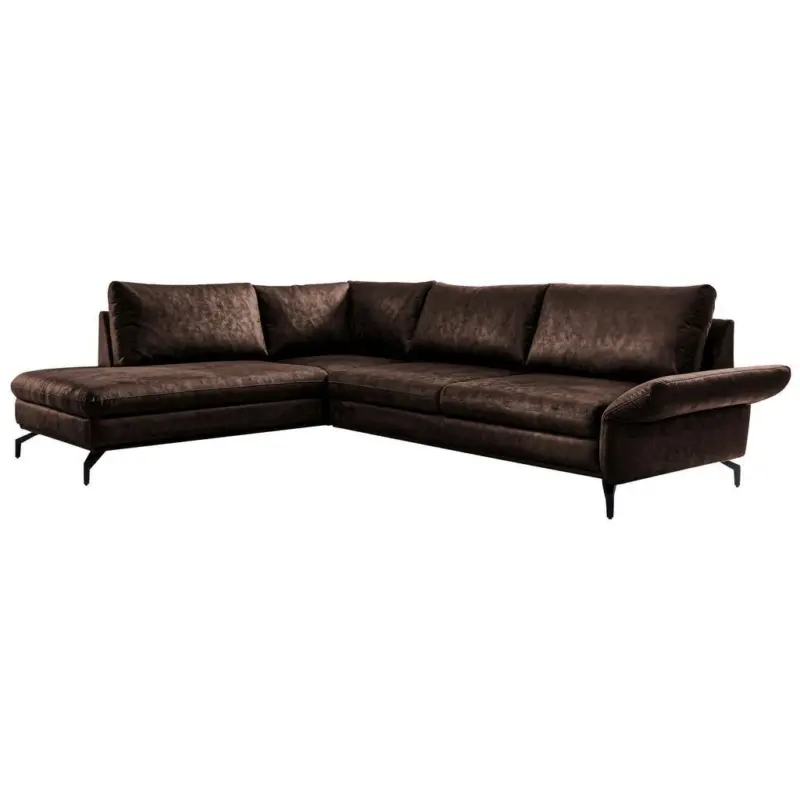 Ecksofa Maestro Braun S: 273x218 cm