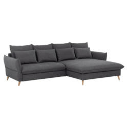 Eckschlafsofa Walter Grau S: 274 cm