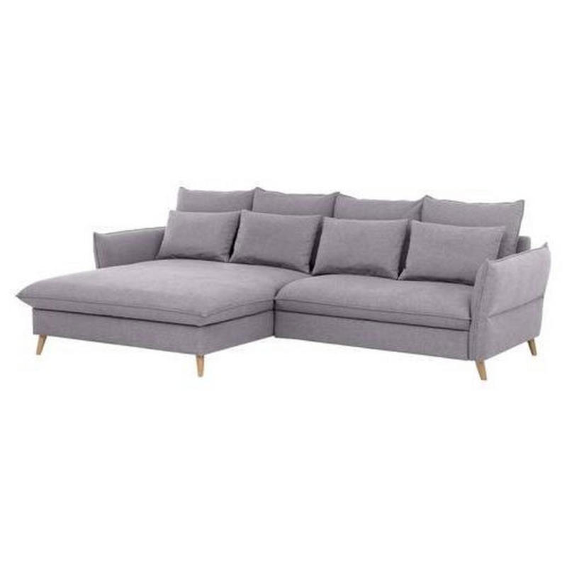 Eckschlafsofa Walter Hellgrau S: 170 cm