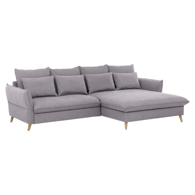 Eckschlafsofa Walter Hellgrau S: 274 cm