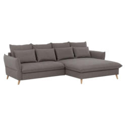 Eckschlafsofa Walker Hellbraun S: 274 cm