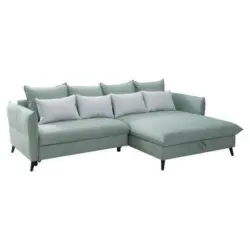 Eckschlafsofa Walker Mintgrün S: 274 cm