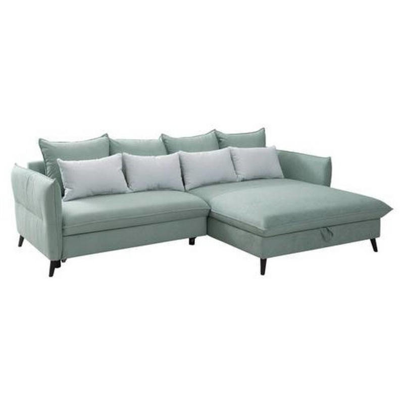 Eckschlafsofa Walker Mintgrün S: 274 cm