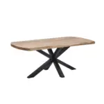 Möbelix Esstisch Veneti 200x77x100cm Mangoholz/schwarz