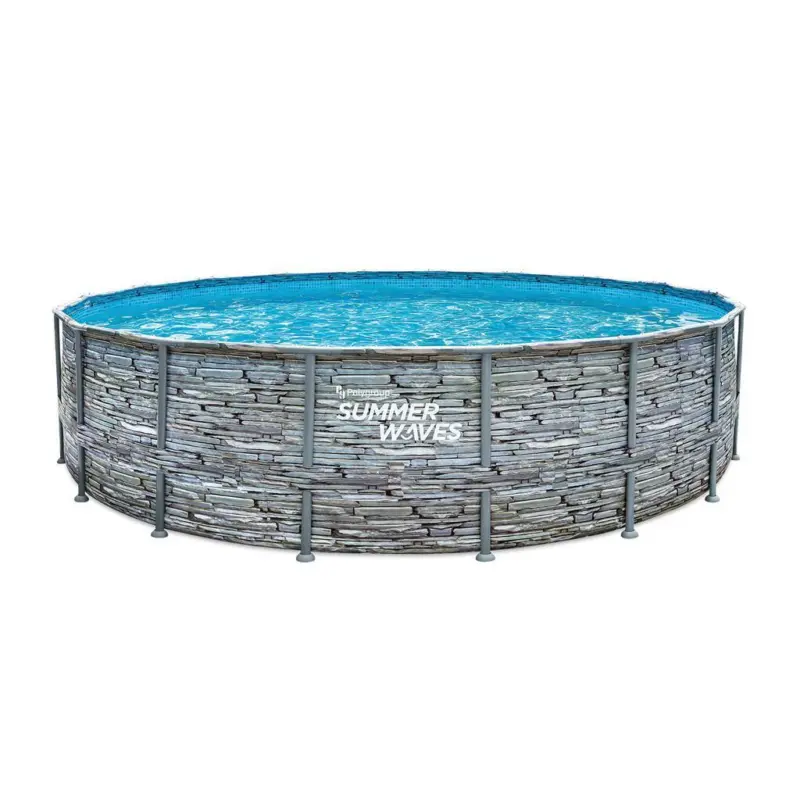 Aufstellpool Rund Mit Leiter D: 549 Cm