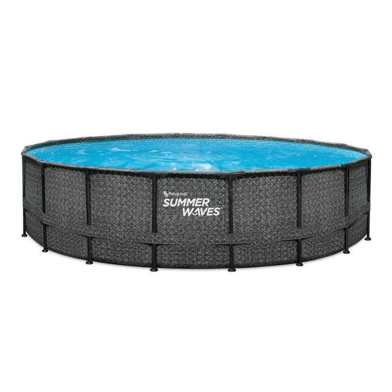 Aufstellpool Rund mit Leiter D: 549 cm