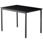 Möbelix Esstisch Paul Melamin Schwarz, B: 110 Cm