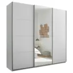 Möbelix Schwebetürenschrank 3-trg. Mit Spiegel 215 Cm, Weiß
