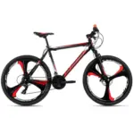 Möbelix Mountainbike Hardtail Schwarz-Rot, 26 Zoll