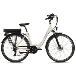 Elektrofahrrad E-citybike Hollandia Lido, Weiß, 28 Zoll