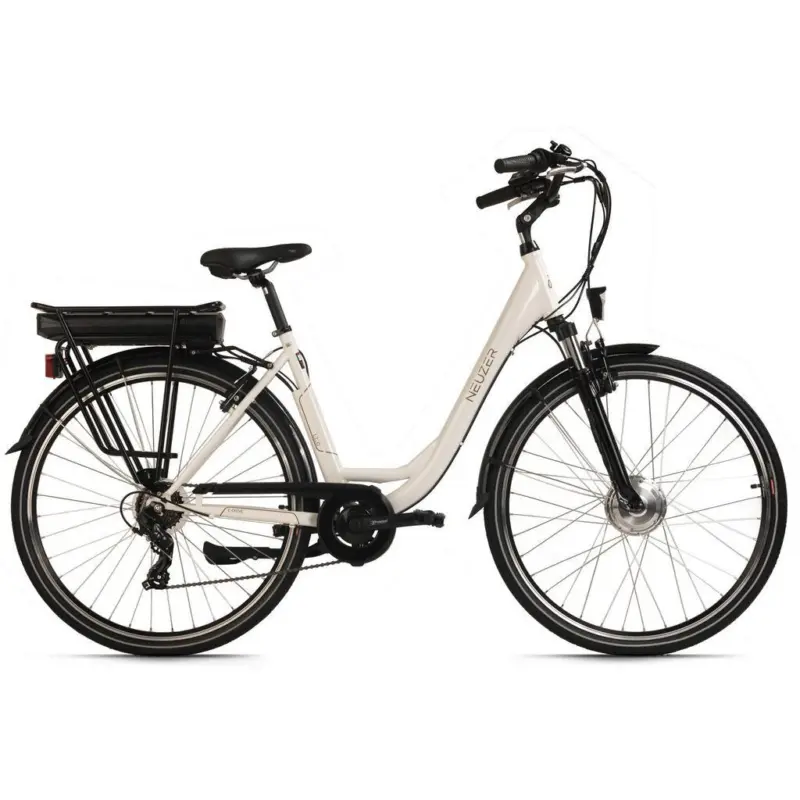 Elektrofahrrad E-citybike Hollandia Lido, Weiß, 28 Zoll