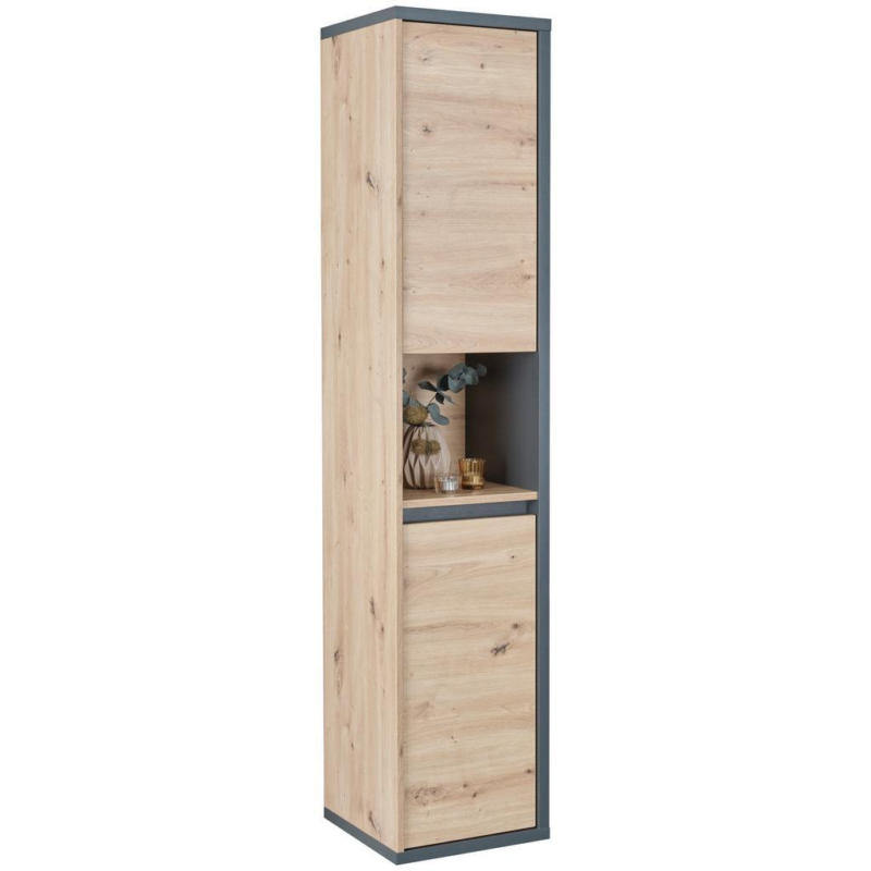 Hochschrank Camillo Bxhxt: 35x170 Cm, Eichefarben