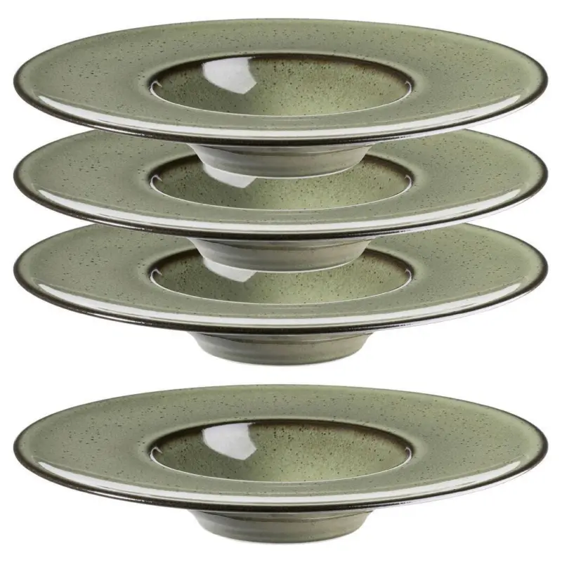 Tellerset Ambitious Grün, 4-Teilig