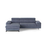 Möbelix Ecksofa mit Bettkasten Emma Blau 165x267 cm