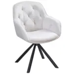 Möbelix Armlehnstuhl Silvi Samt Beige 360° Drehbar