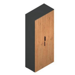 Aktenschrank Carlos 2-türig Eiche Artisan, B: 75 Cm