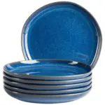 Möbelix Desserttellerset Cordelia Blau, 6-Teilig