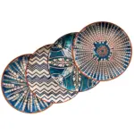 Möbelix Platzteller Iberico Blue 4--Teilig. Ca. 32 Cm Blau/weiß