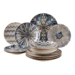 Möbelix Tafelservice Iberico Blue 4 Personen Geschirr Set