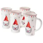Möbelix Kaffeebecherset Steingut Aurela 4 Stk. 600 Ml