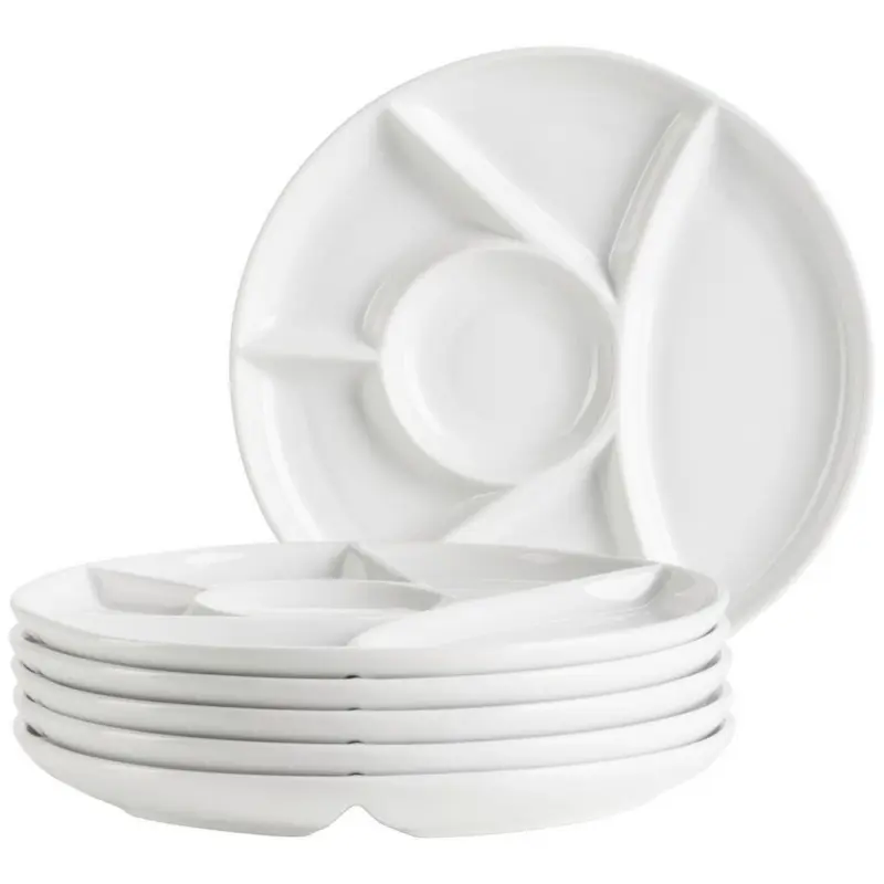 Tellerset Wei&szlig;, 6-teilig