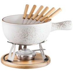 Fondueset Pintar Braun/Beige, 10-teilig