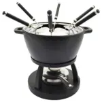 Möbelix Fondueset Schwarz, 10-teilig