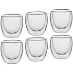 Möbelix Kaffeglas Transparent, 6-teilig