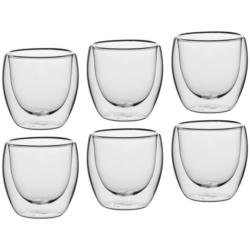 Kaffeglas Transparent, 6-teilig