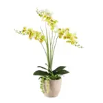 Möbelix Kunstpflanze Orchideen Braun/Gelb/Grau/Grün, 55 cm