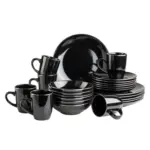 Möbelix Kombiservice Metallic Rim 6 Personen Geschirr Set