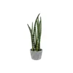 Möbelix Kunstpflanze Sukkulenten, Gelb Grau, Grün, inkl.topf, H:45 cm