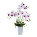 Möbelix Kunstpflanze Orchideen Grün/Rosa/Weiß, 67 cm